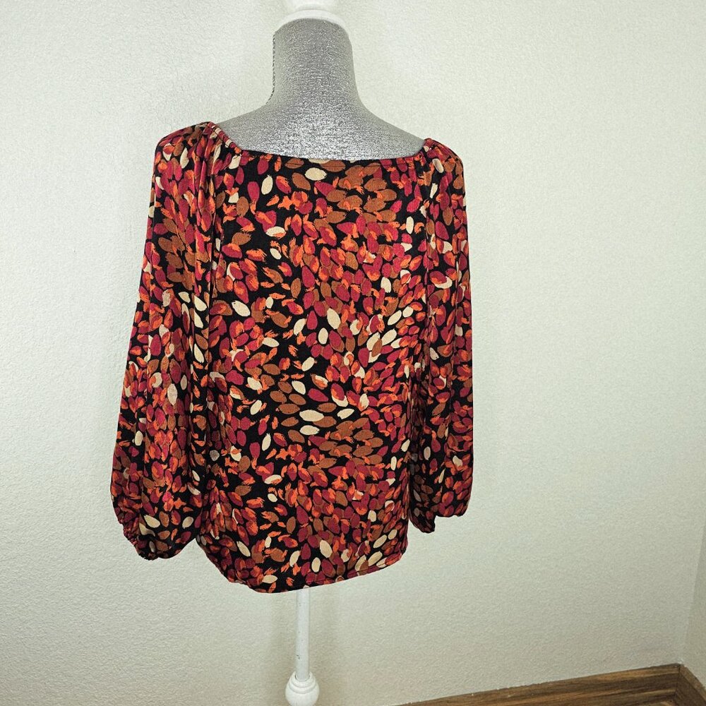 Liverpool Autumn Petals Puff Sleeve Blouse - Picture 8 of 10
